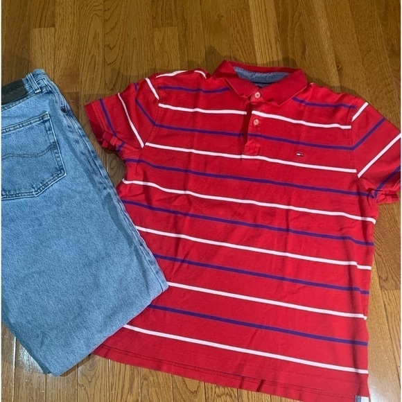 Tommy Hilfiger  Short Sleeved Striped Polo Shirt size  XL - Picture 4 of 8